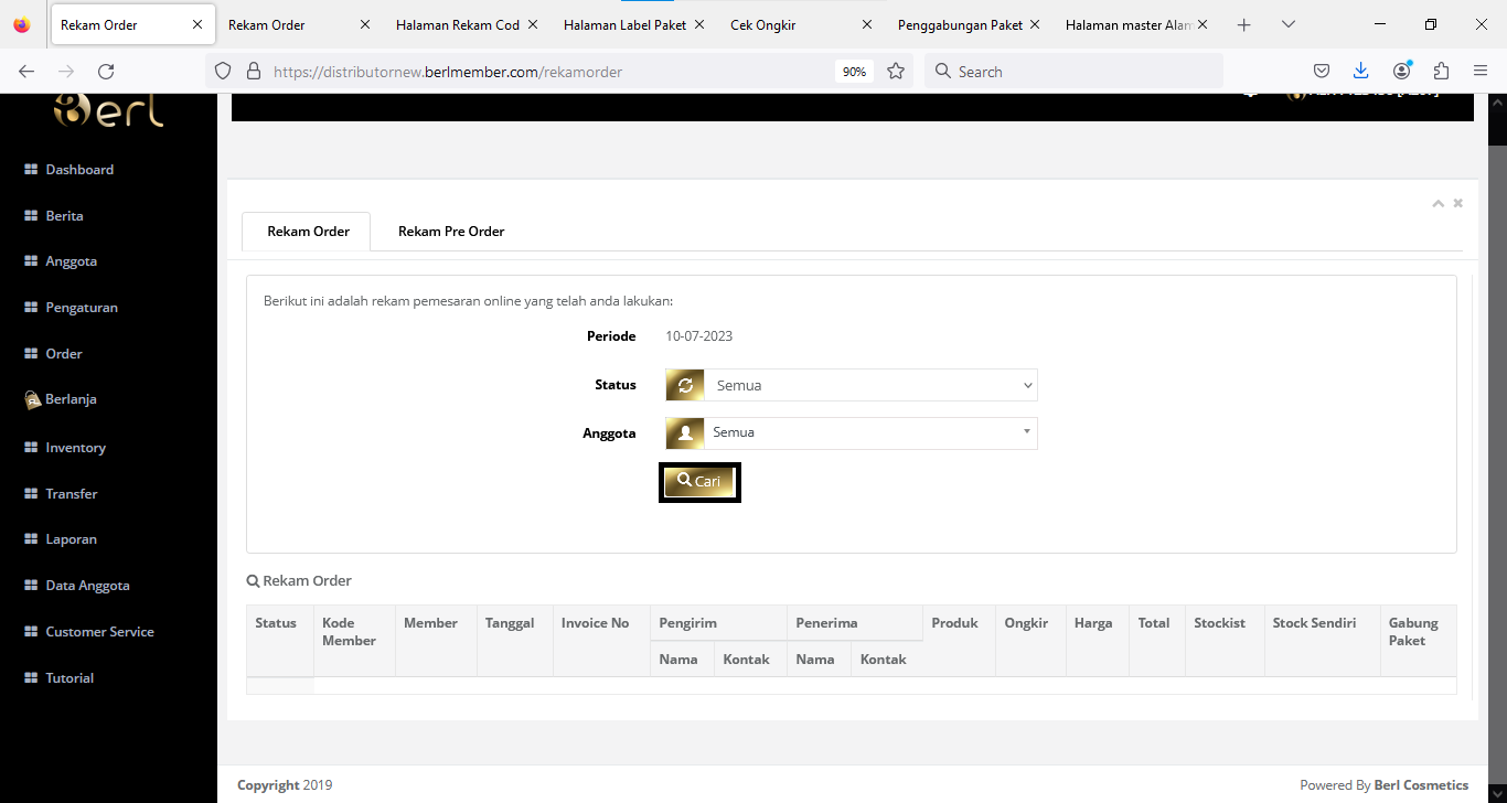 Rekam Order Reseller