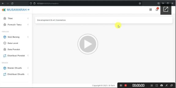 Panduan web distribusi beras tahap 1